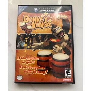 Nintendo GameCube Donkey Konga Music Rhythm‎ Game